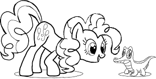The ponies feature colorful bodies, manes and a unique symbol on one or both sides of their flanks. Pinkie Pie Coloring Pages Best Coloring Pages For Kids