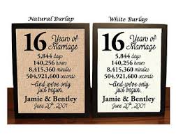16th anniversary gift themes and ideas. 16th Anniversary Etsy