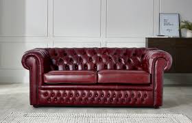 3.5 Seater | Darlington Red Chesterfield Sofa | Bespoke Sofas