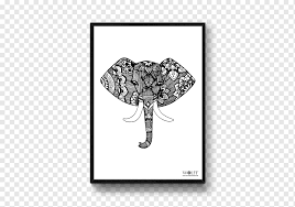 Poster Kagidi Cizim Gorsel Sanatlar Fil Mandala Memeli Kedi Gibi Memeli Etcil Png Pngwing