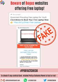 All applications are valid for 30 days, so if you do not hear from them within that time frame, you can apply again. Pib Fact Check On Twitter Fraudalert A Message With A Website Link Is Circulating On Social Media Claiming That The Govt Is Offering Free Laptops For Youth To Click On The