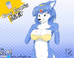 104156 - suggestive, artist:viejillox, krystal (star fox), canine, fox,  mammal, anthro, nintendo, star fox, 2019, animated, areola, big breasts,  black nose, blue body, blue fur, blue hair, breast expansion, breast milk,  breasts,