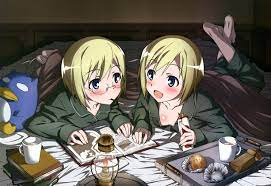Strike Witches Erica And Ursula Hartmann Anime Awesome Anime Brave Witches