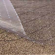 Crystal clarity lets the beauty of your carpet shine through. Amazon Com Resilia Clear Vinyl Plastic Floor Runner Protector For Deep Pile Carpet Skid Resistant Decorative Pattern 27 Inches Wide X 6 Feet Long Home Kitchen