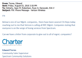 That provides cable television, internet and phone services for both residential and business customers. Stop The Cap Spectrum Complains Competitors Taking Advantage Of Its Troubles In New York