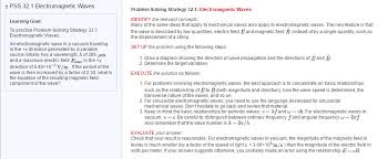 Any function that is a solution. Solved Electromagnetic Waves Learning Goal To Practice P Chegg Com