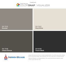 Sherwin williams dark bronze paint color. I Found These Colors With Colorsnap Visualizer For Iphone By Sherwin Wil Exterior Paint Colors For House Exterior House Paint Color Combinations Urbane Bronze