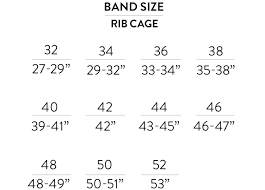 Measurement Chart Bra Band Size To Rib Cage Inches Bra