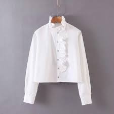 Berikut 6 variasi baju sablonan terbaik yang cukup laku di pasaran. Flabbit Baru Musim Panas Wanita Lengan Panjang Dengan Kerah Tinggi Penyambungan Desain Kemeja Wanita Depan Gesper Penutupan Putih Blus Tops Lx6399 Blus Dan Kemeja Aliexpress