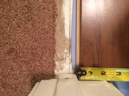 Trafficmaster silver ha mm ered 144 in. How To Deal With This Laminate Door Transition Carpet Issue Doityourself Com Community Forums