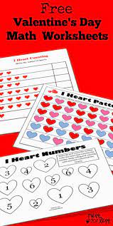 Valentine S Math Kindergarten Worksheets Math Valentines Valentine Math Kindergarten Valentine Worksheets