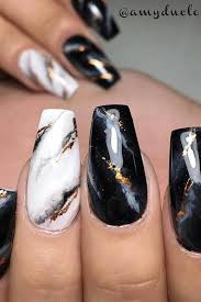 Acrylic Black And White Ombre Nails Pin By Cuiru Wang On Nail Art In 2020 Prom Nails Gel Nails Cute Acrylic Nails