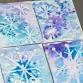 Watercolor and White Crayon Snowflakes event image