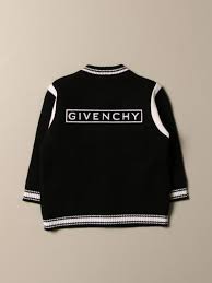 Givenchy was taken under the wing of the spanish master cristóbal balenciaga, and afterward after that, the company fell into a sort of dissolute decline. Givenchy Bomber In Cotton And Cashmere With Logo Sweater Givenchy Kids Black Sweater Givenchy H05134 Giglio En