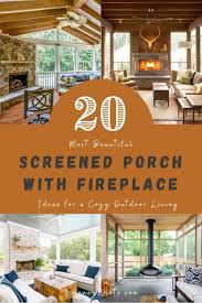 See these amazing screened porch designs and ideas to create your own wonderful outdoor space. 20 Most Beautiful Screened Porch With Fireplace Ideas For A Cozy Outdoor Living Jimenezphoto