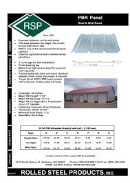 Pbr Panel Rolled Steel Products