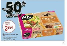 Offre Salade Coffret Poulet Roti Mix Chez Geant Casino
