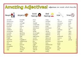 As a child, you might have learned that it is a describing word. Ks1 Ks2 Adjectives Teaching Resources And Printables Sparklebox