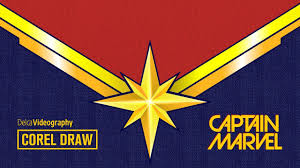 You can download in.ai,.eps,.cdr,.svg,.png formats. Captain Marvel Logo En Corel Draw Delcavideography Youtube