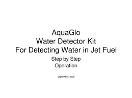 If it passes all startup diagnostic tests, the startup diagnostics. Aquaglo Water Detector Kit For Detecting Water In Jet Fuel Ppt Video Online Download