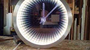 Infinity Mirror Clock Making Infinity Mirror Infinity Mirror Diy Led Infinity Mirror