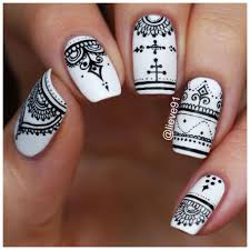 Henna Inspired Nails Lieve91 Manicura De Unas Unas Pintadas De Encaje Unas Decoradas