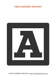 Block Letter Alphabet Stencils Freealphabetstencils Com Alphabet Stencils Lettering Alphabet Block Lettering