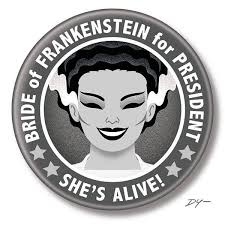 Bride Frankenstein Pin
