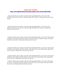 Newton's law of gravitation by chelsea shi 2823 views. Universal Gravitation Worksheet Lesson Plan For 10th Higher Ed Lesson Planet