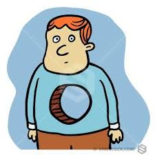 Hole In Body Cartoon Boy Cartoon Royalty Free Images Some people and creatures can use their stomach to keep stuff within, sometimes more than the donald duck cartoon trick or treat has donald swallowing a key leading to his treats. hole in body cartoon boy cartoon