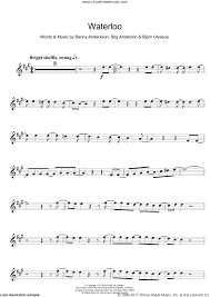 Digital sheet music buy and print instantly. Abba Waterloo Sheet Music For Alto Saxophone Solo Pdf