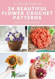 Crochet flowers, like any other work in this art, are very pleasurable. 28 Free Flower Crochet Patterns Daisy Cottage Designs