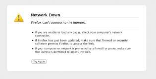 No signal or is internet not working? Network Down Page Mozillawiki