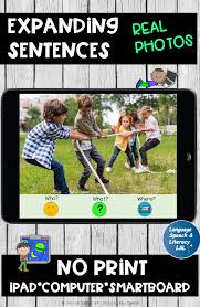 Free No Print Language Story Starters Distance Learning Teletherapy Spring Speech Therapy Activities Speech Therapy Speech Therapy Activities