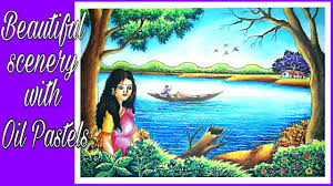 Very Beautiful Nature Scenery With Human Figure Short Version With Oil Pastels Step By Step Youtube Pin by rashi agarwal on art in 2019 watercolor paintings. very beautiful nature scenery with human figure short version with oil pastels step by step