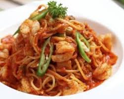 Recette De Pates Chinoises Aux Crevettes Et Sauce Tomate Recette Recette Asiatique Cuisine Asiatique Pate Chinois