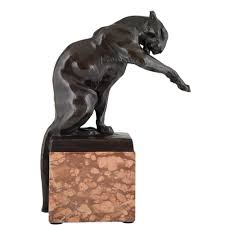 Quick tip video on changing any color of metal to an antique bronze finish. Original Art Deco Bronze Sculpture Wera Von Bartels Foundry Marks 1920 Panther Sculpture Deco Bronzes Bronze Sculpture