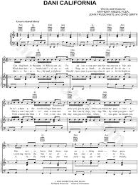 Red Hot Chili Peppers If You Have To Ask Guitar Tab Red Hot Chili Peppers Dani California Sheet Music In C Major Transposable Download Print Red Hot Chili Peppers Lyrics Red Hot Chili Peppers Rhcp