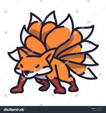 Nine Tailed Demon Fox Japan Mythology Stock Vector (Royalty Free)  1773889826 | Shutterstock