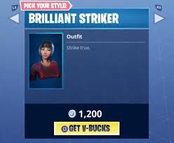 Fortnite cosmetics, item shop history, weapons and more. Fortnite Brilliant Striker Skin Rare Outfit Fortnite Skins