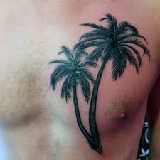 100 Palm Tree Tattoos For Men Tropical Design Ideas Palm Tree Tattoo Tree Tattoo Men Tree Tattoo Chest