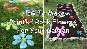 How to create easy flower paintings. How To Make Painted Rock Flowers Garden Decor Home Ideas Youtube