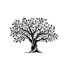 Stock Photo Silhouette Arbre Arbre Tatouage Mandala Arbre