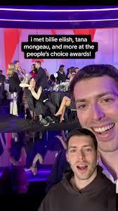 everyone was SO nice @People’s Choice Awards #PeoplesChoice2024 #PCAs  #awardshow #billieeilish #billieeilishedits #tanamongeau #tanamongeaulol  #foryou #popculture