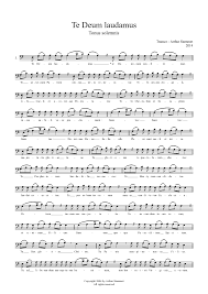 The hymn is also sometimes styled hymnus ambrosianus, the ambrosian hymn. Te Deum Laudamus Tonus Solemnis Sheet Music For Vocals Solo Musescore Com