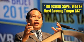 Someone pls tweet maslan ask him! Ahmad Maslan Ajar Resepi Nasi Goreng Tanpa Gst