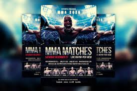 Ufc fight night 168 poster pic for felder vs. Mma Boxing Fight Night Flyer Psd Template Hyperpix