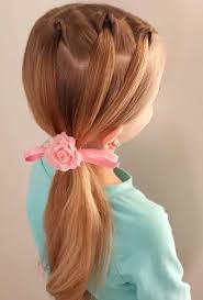 The banded bun via babes in hairland. Little Girl Hairstyles 35 Cute Haircuts For 4 To 9 Years Old Girls