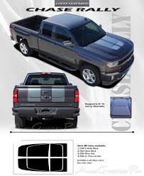 2016 2017 2018 Chevy Silverado Hood Stripes Chase Rally 1500