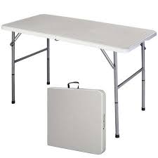 4 Folding Portable Plastic Outdoor Camp Table Walmart Com Camping Table Modern Folding Tables Folding Table